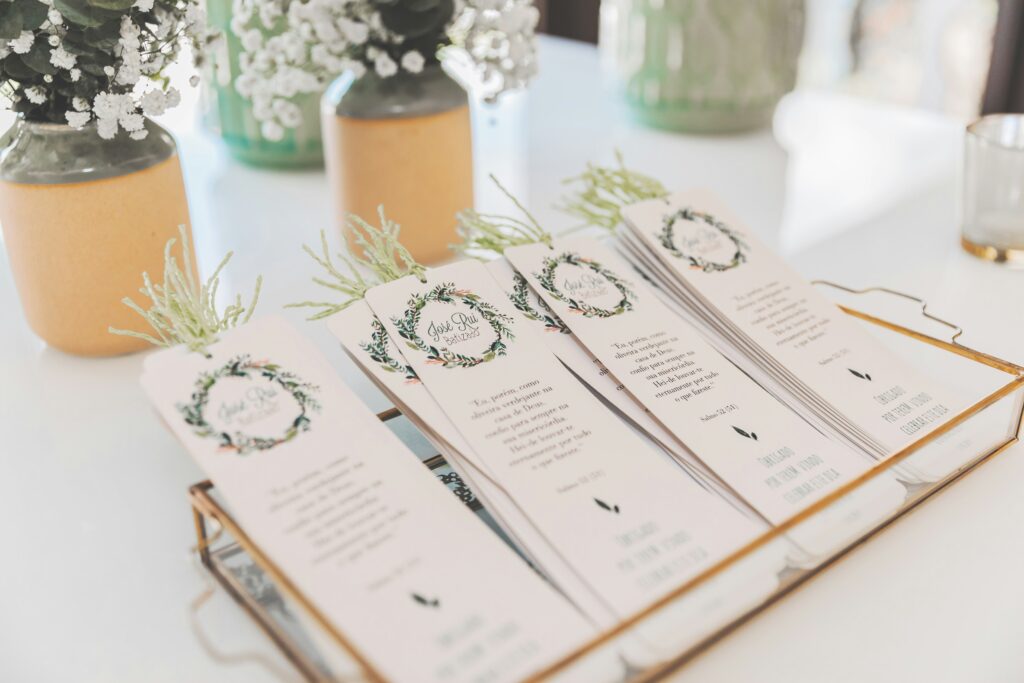 Bridal shower stationary